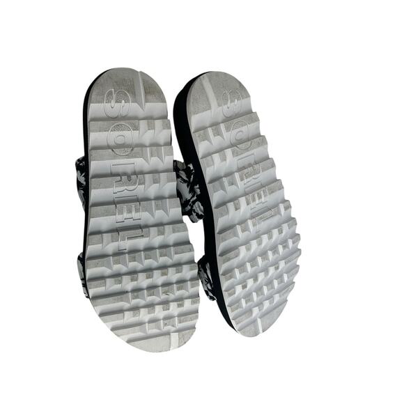 Sorel Women's Roaming Two Strap Slide Sandals Black White Size 8 - Picture 7 of 8